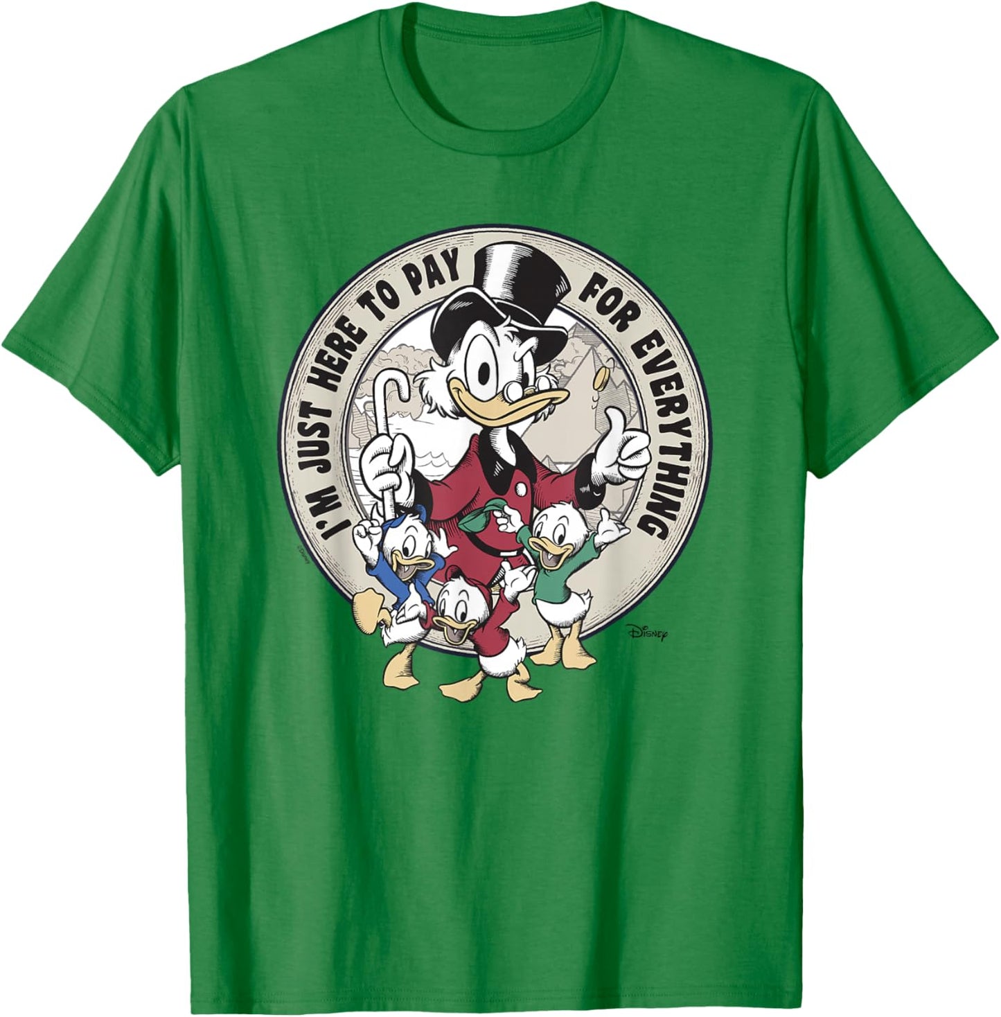 Disney DuckTales Father's Day Vintage T-Shirt - T-Shirt | Irish Green
