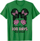 Bruh It's My 100 Days of School Messy Bun Student Teacher T-Shirt - T-Shirt | Irish Green