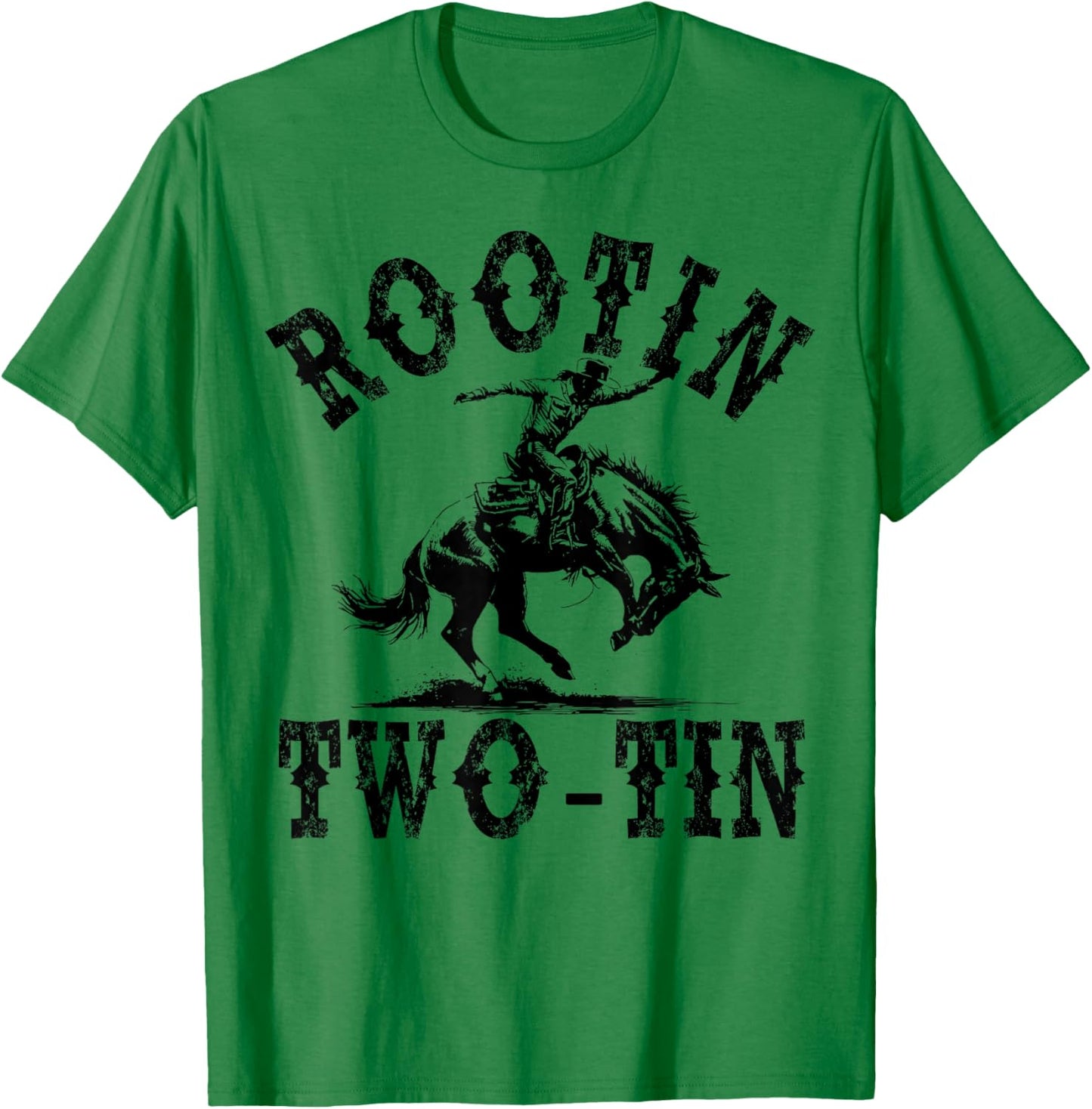 Rootin Two-tin 2 Years Old Cowboy It's My 2nd Birthday Boy T-Shirt - T-Shirt | Irish Green