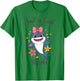 Just a Girl Who Loves Sharks Cute Coquette Bow Toddler Girls T-Shirt - T-Shirt | Irish Green