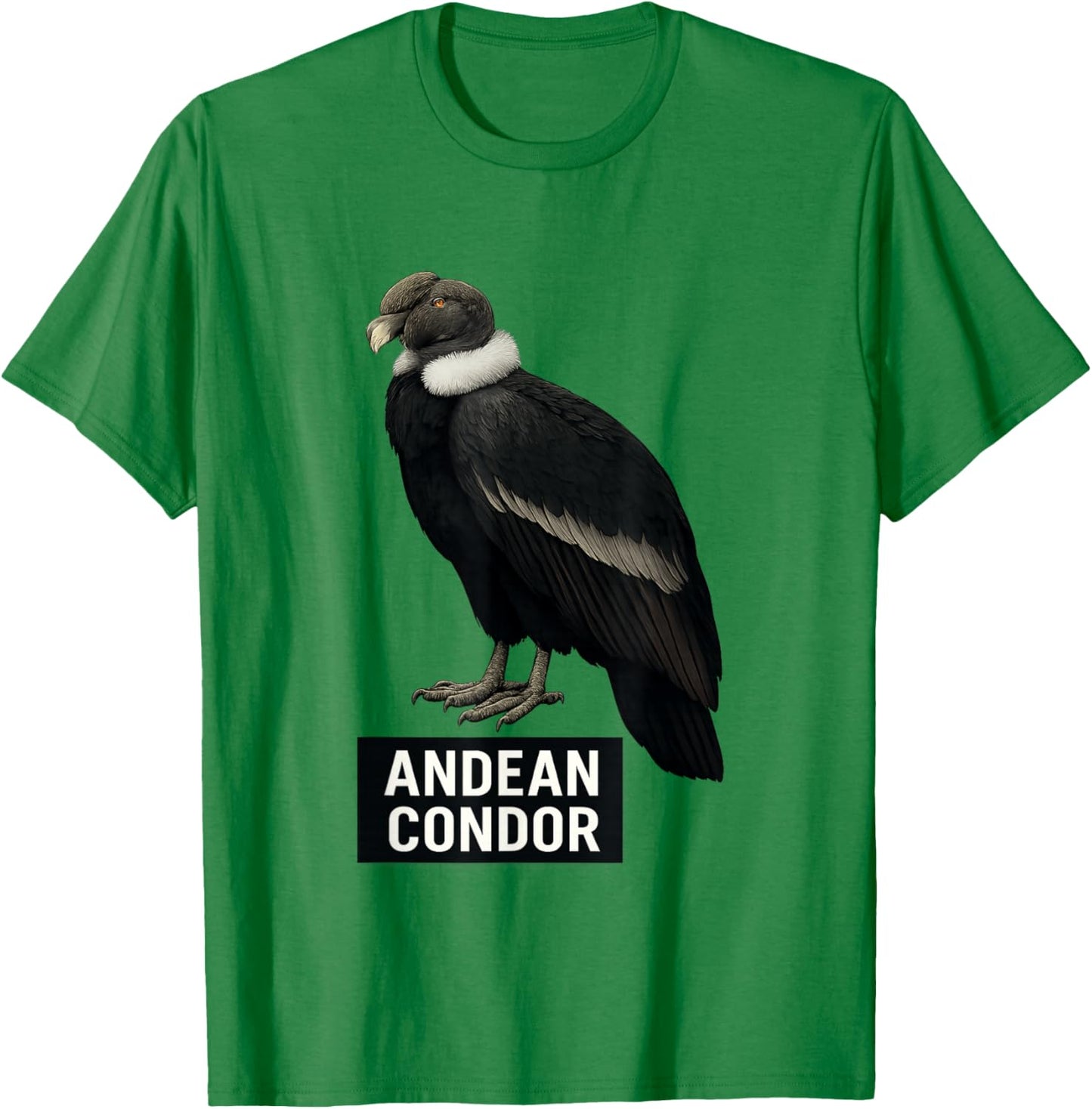 Andean Condor : Game Bird of Prey Design for Nature Lover T-Shirt - T-Shirt | Irish Green