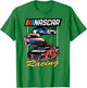 NASCAR Full Color Racers Distressed Poster T-Shirt - T-Shirt | Irish Green