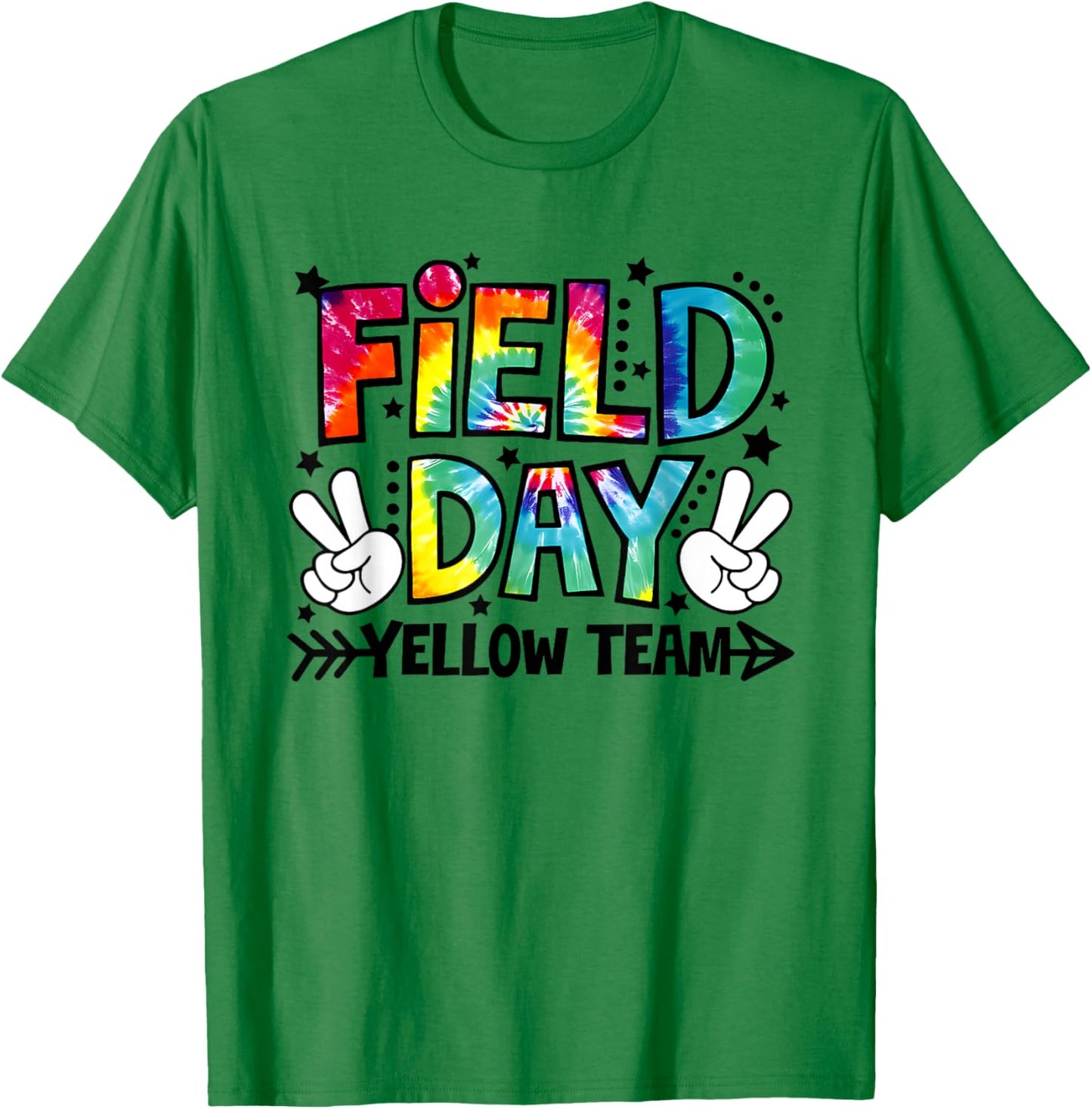 Field Day Yellow Team Funny for Teacher Kids Field Day Games T-Shirt - T-Shirt | Irish Green