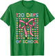 Happy 120 Days of School Bow Pencil T-Shirt - T-Shirt | Irish Green