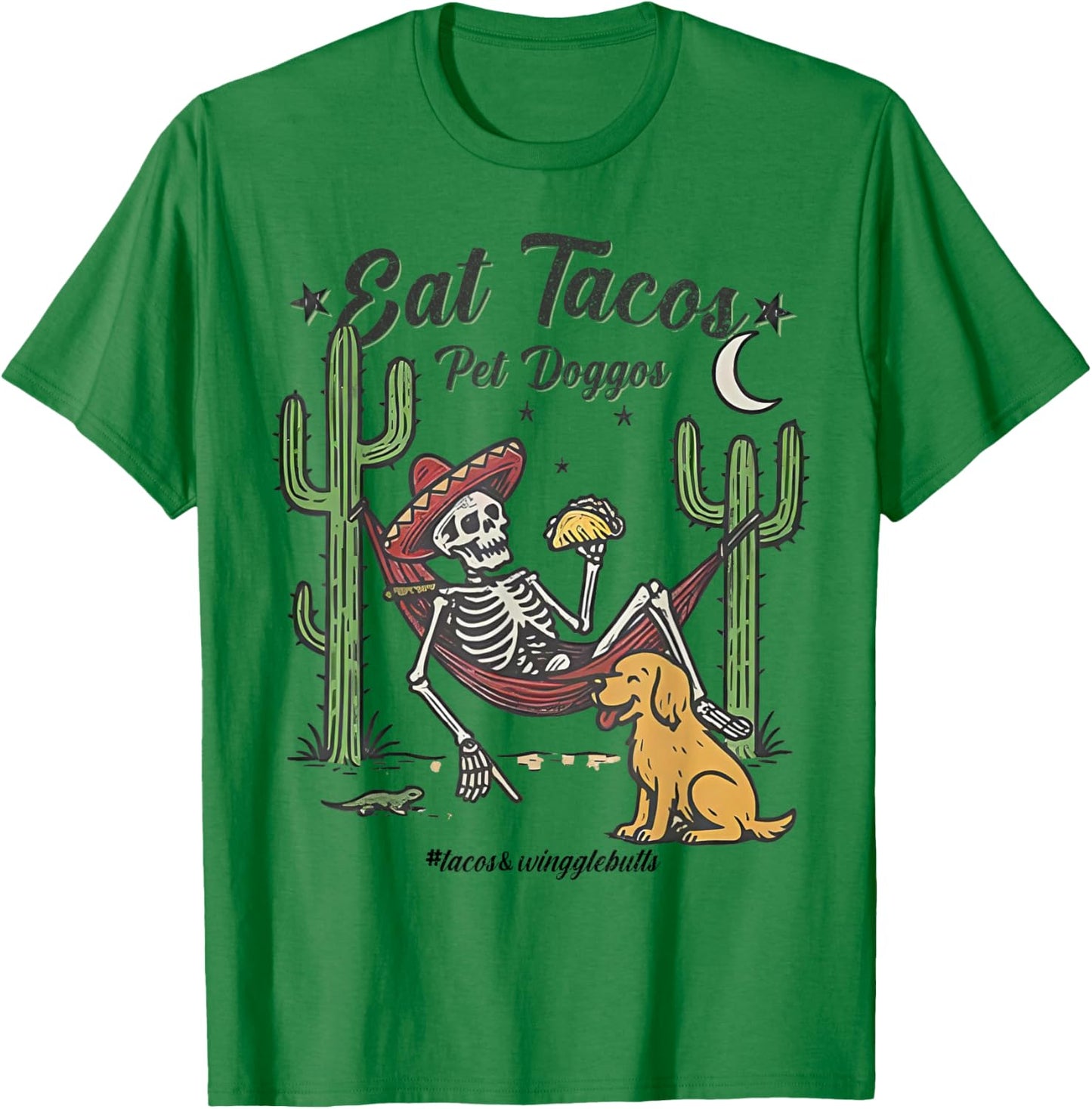 Eat Tacos Pet Doggos T-Shirt - T-Shirt | Irish Green