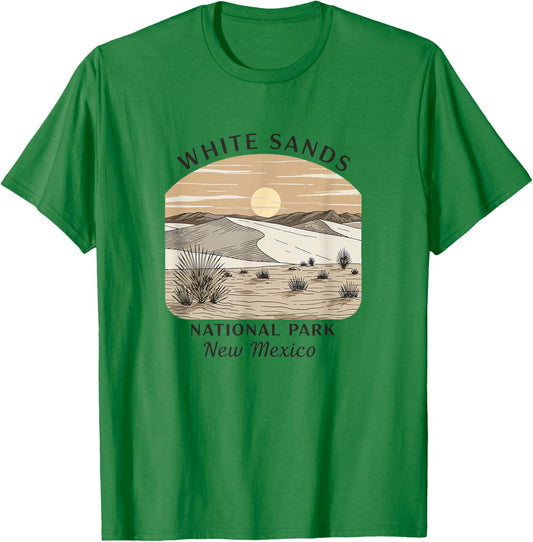 White Sands National Park Souvenir New Mexico Men Women T-Shirt - T-Shirt | Irish Green