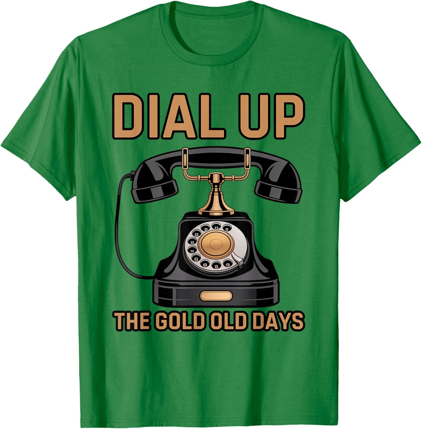Vintage Retro Rotary Dial Telephone T-Shirt - T-Shirt | Irish Green