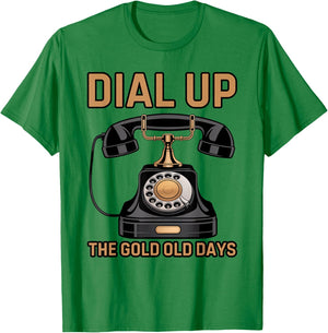 Vintage Retro Rotary Dial Telephone T-Shirt - T-Shirt | Irish Green