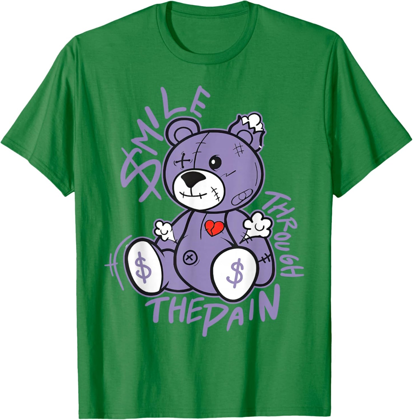 Hydrangeas Wild Grape White Purple Color Match T-Shirt - T-Shirt | Irish Green