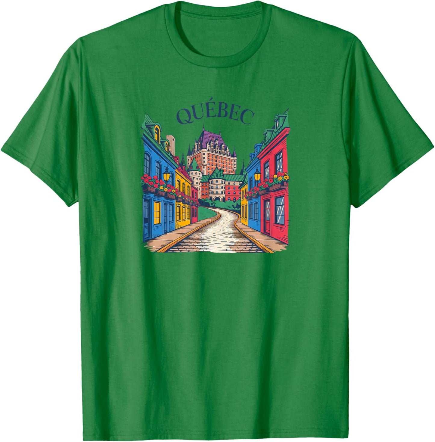 Quebec Sketch/Quebec T-Shirt - T-Shirt | Irish Green