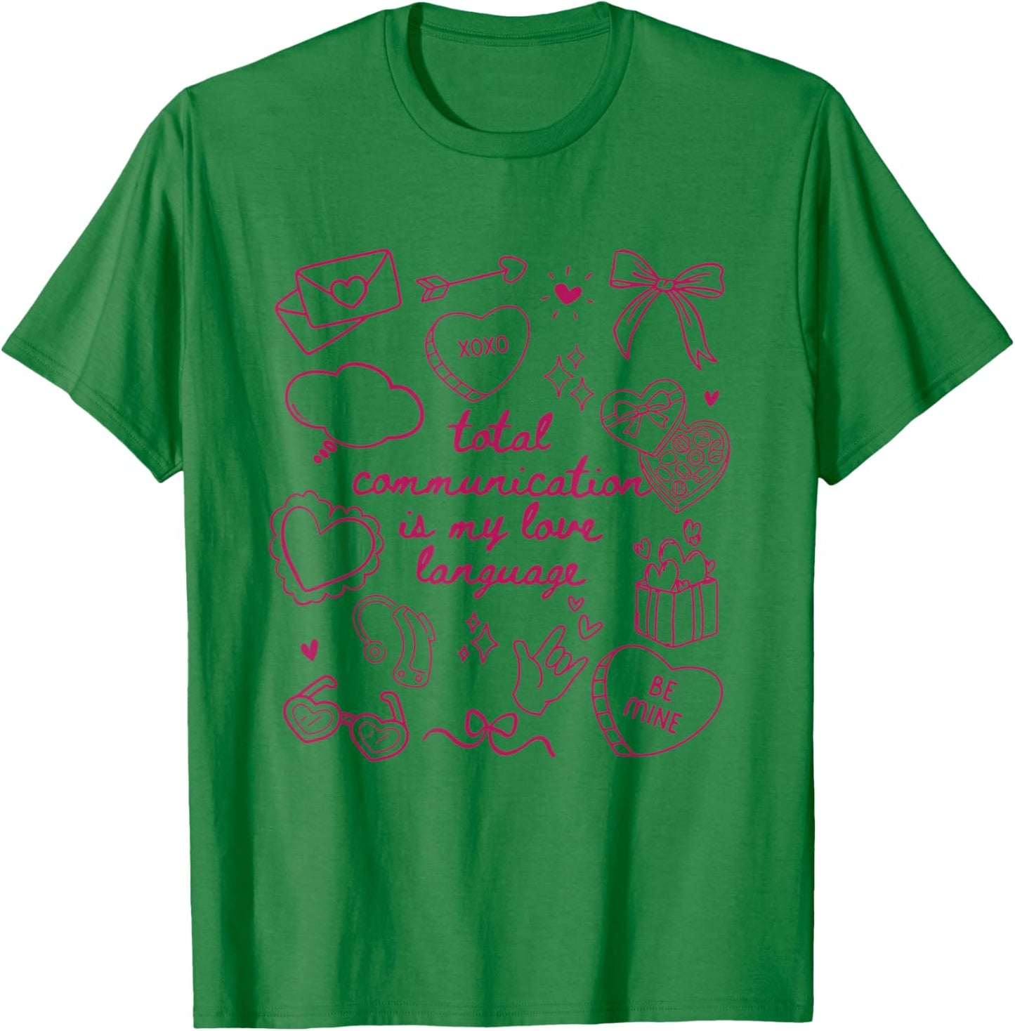 Women Speech Language Pathologist SLP SLPA Valentine T-Shirt - T-Shirt | Irish Green