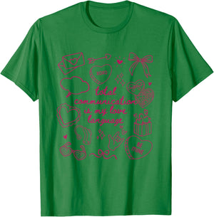Women Speech Language Pathologist SLP SLPA Valentine T-Shirt - T-Shirt | Irish Green