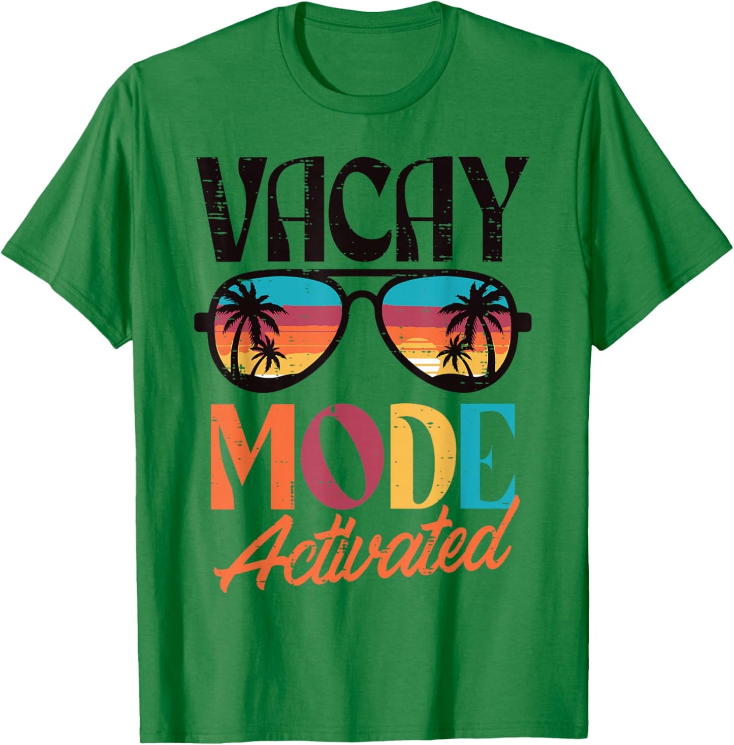 Vacation Vacay Mode Activated Palm Tree Summer Women Men Kid T-Shirt - T-Shirt | Irish Green