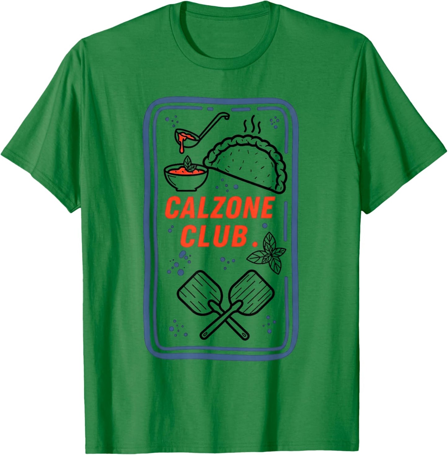 Calzone Club Vintage Italian Style T-Shirt - T-Shirt | Irish Green