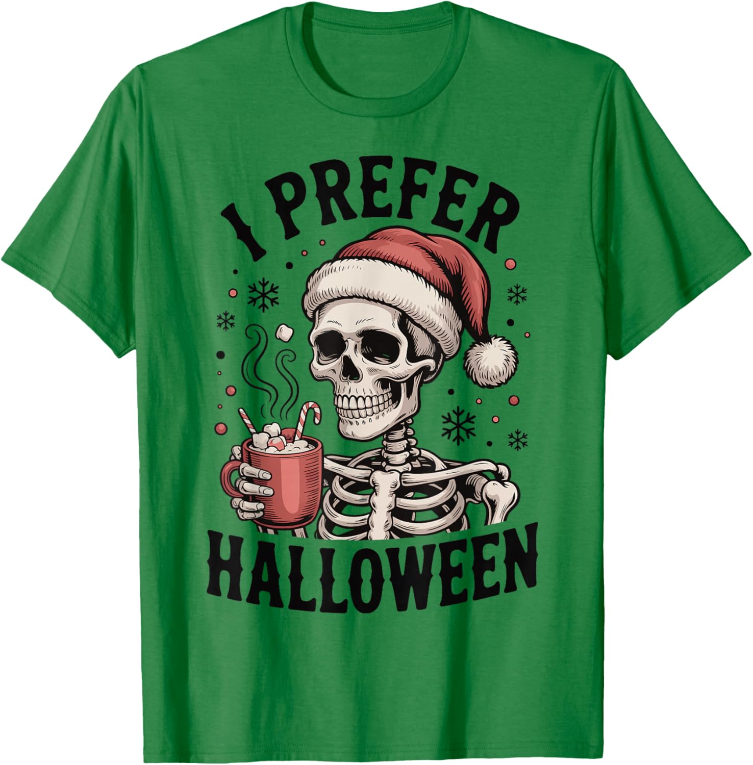 I Prefer Halloween T-Shirt - T-Shirt | Irish Green
