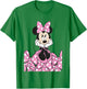 Disney Mickey and Friends Minnie Pink Polka Dot Bow Stack T-Shirt - T-Shirt | Irish Green