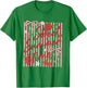 Retro Striped Sweet Summer Time Vacation Funny Strawberry T-Shirt - T-Shirt | Irish Green