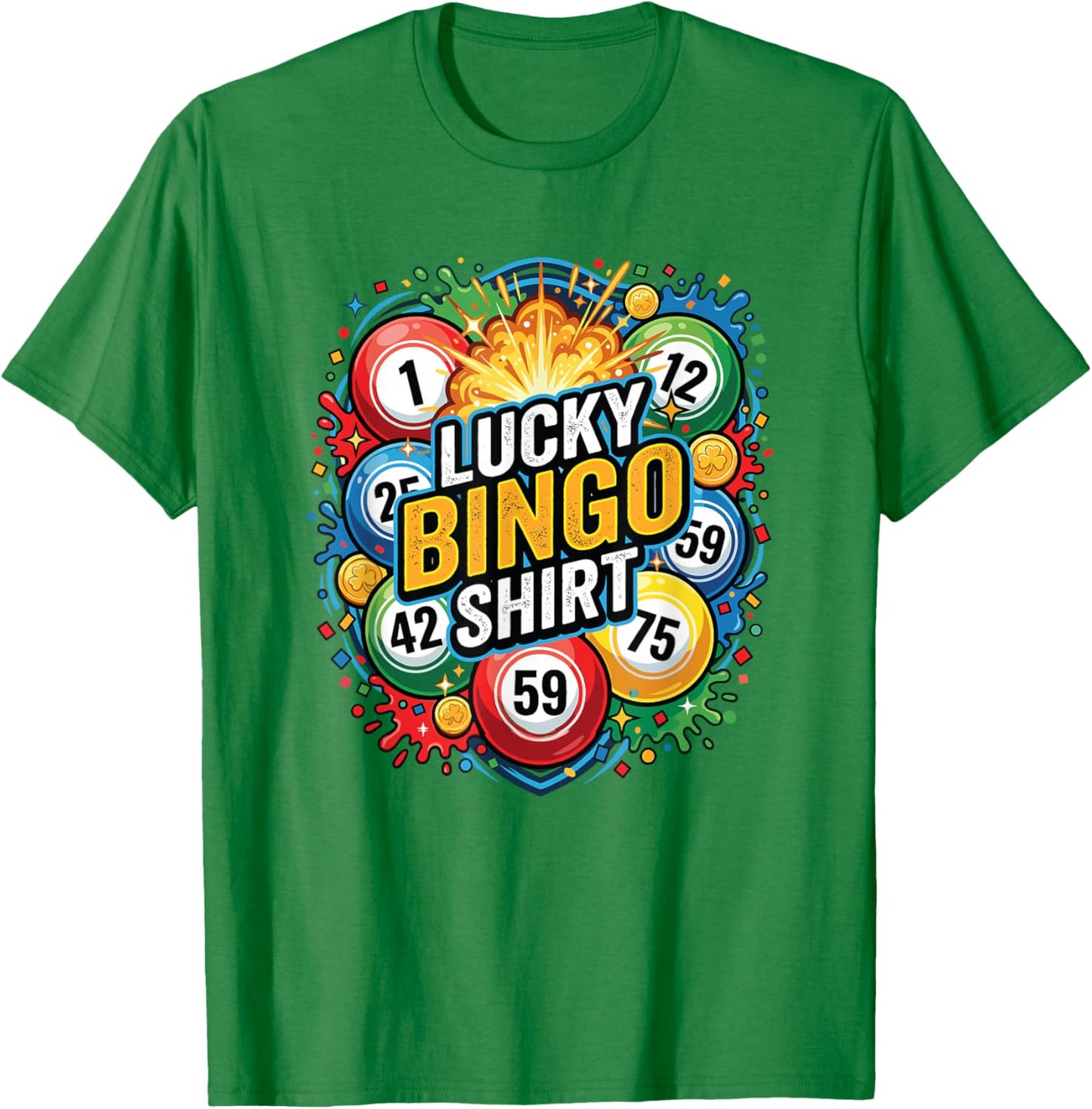 Lucky Bingo Game Player Quote This is My Lucky Bingo T-Shirt - T-Shirt | Irish Green