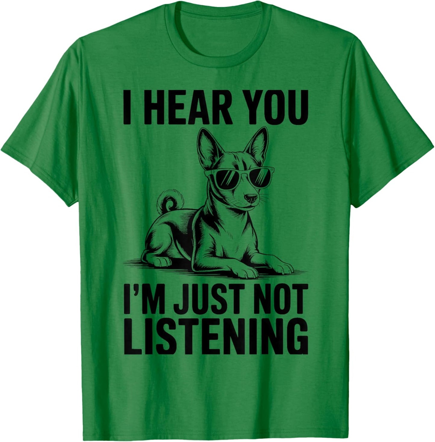 Basenji Funny Basenji T-Shirt - T-Shirt | Irish Green