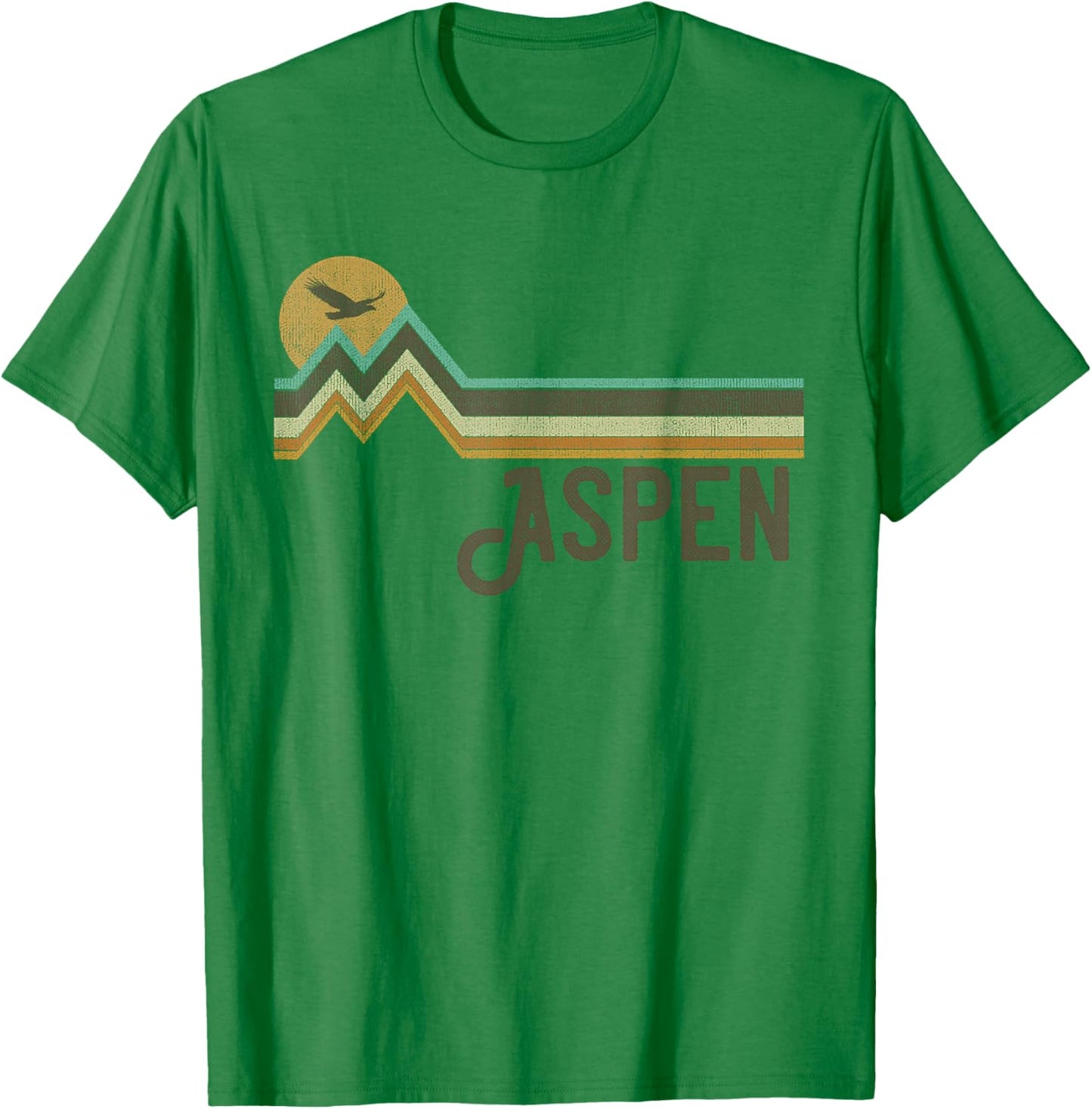Aspen - Vintage Men Women 70s 80s Graphic Cool Nature T-Shirt - T-Shirt | Irish Green