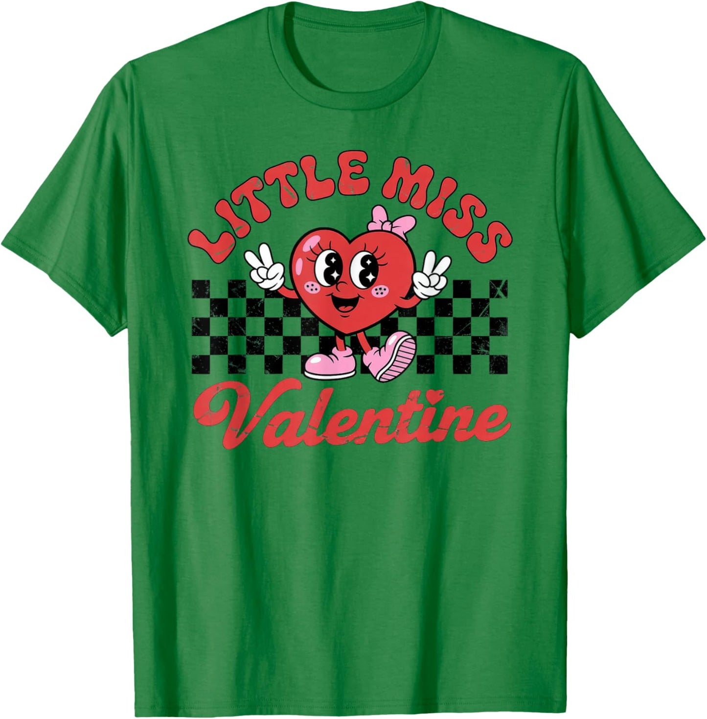 Little Miss Valentine T-Shirt - T-Shirt | Irish Green