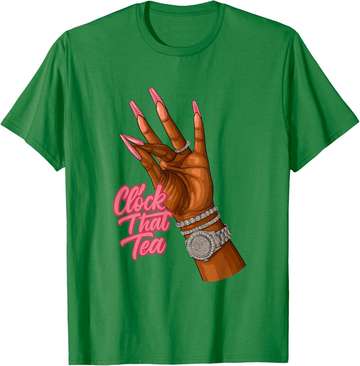 Clock That Tea T-Shirt - T-Shirt | Irish Green