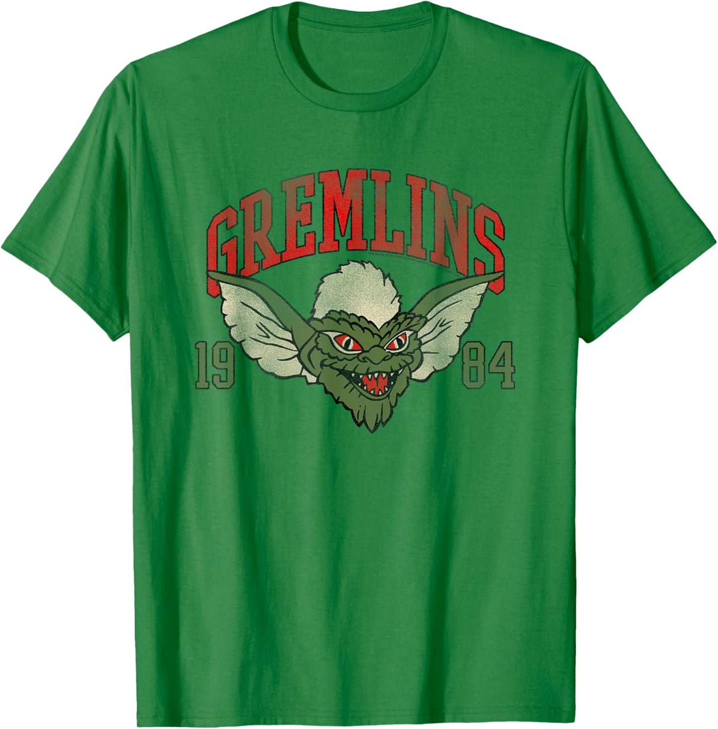Gremlins 1984 Athletic Logo Illustration Vintage 80's Movie T-Shirt - T-Shirt | Irish Green