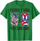 Patria Y Vida Viva Cuba Libre - Cuba America Flag T-Shirt - T-Shirt | Irish Green