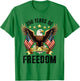 250th Anniversary American Flag Eagle 1776 2026 Patriotic T-Shirt - T-Shirt | Irish Green