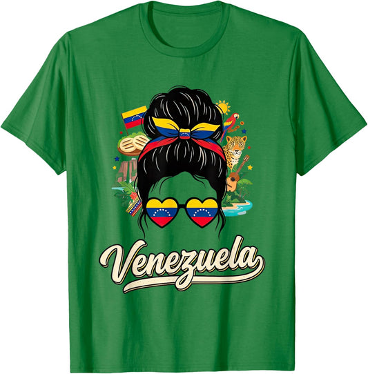Venezuela for Woman Venezuelan for Girl Travel Souvenir T-Shirt - T-Shirt | Irish Green