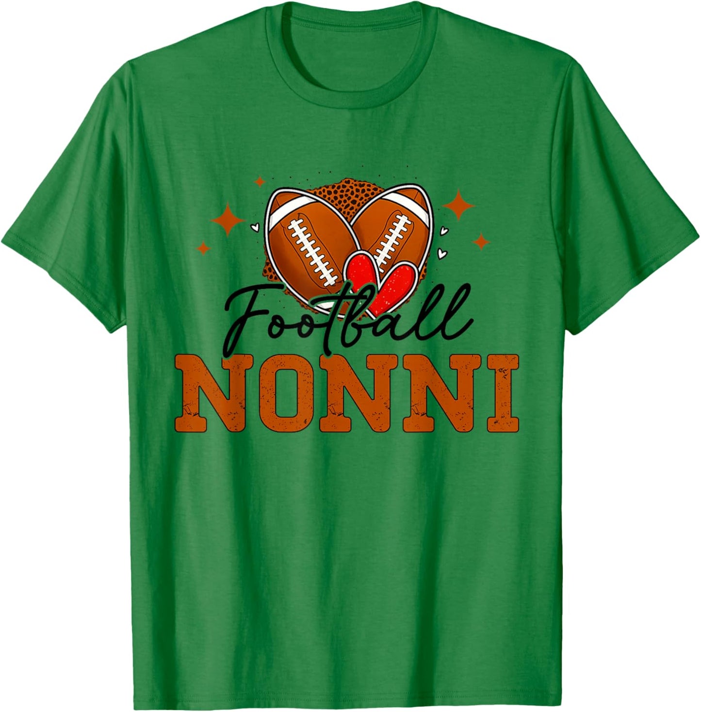 Football Nonni Matching Family Football T-Shirt - T-Shirt | Irish Green