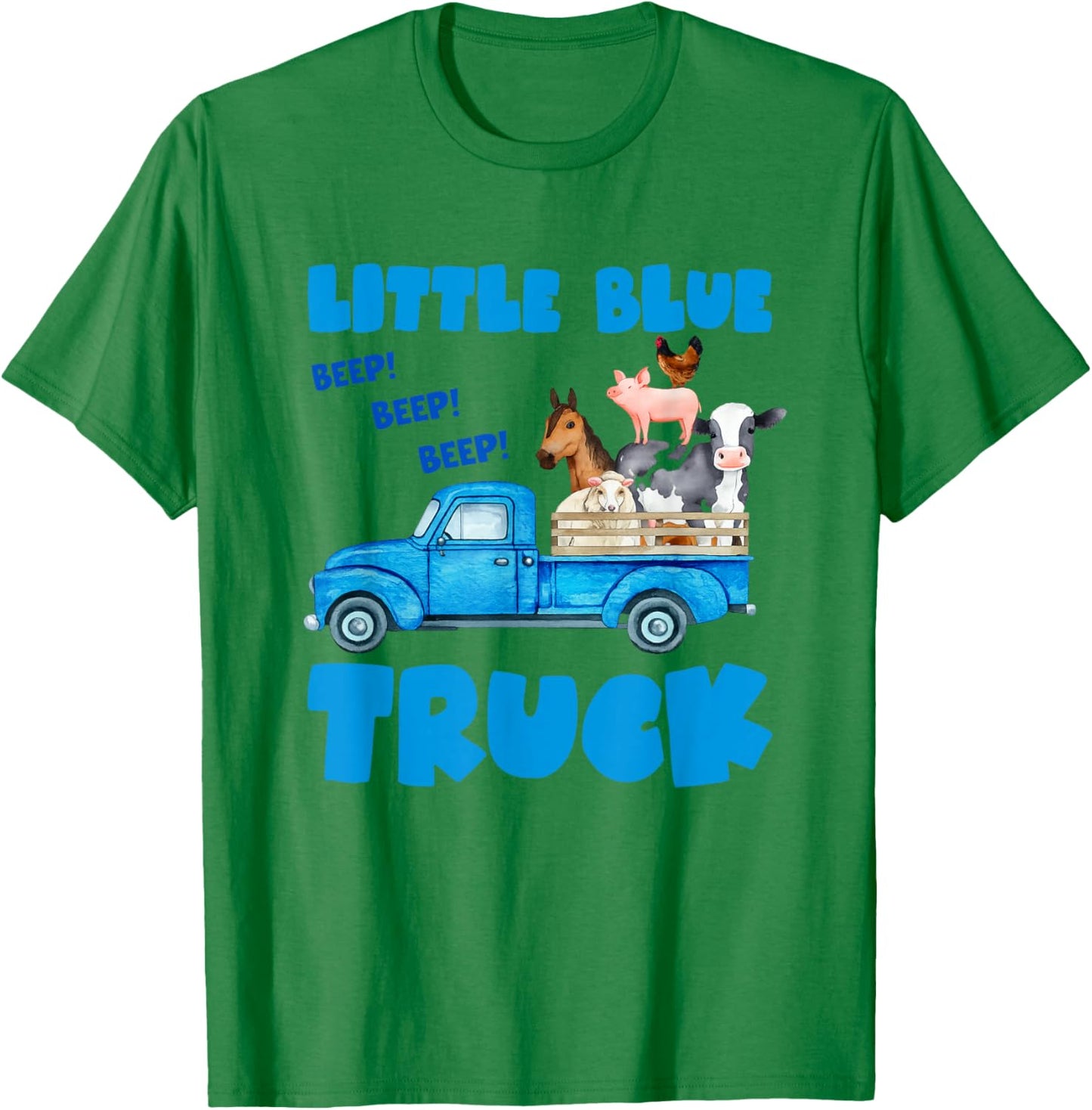 Little Blue Truck Shirt Toddler Animals Little Blue Truck T-Shirt - T-Shirt | Irish Green