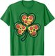 St Patrick’s Day Pizza Shamrock Funny Irish Food T-Shirt - T-Shirt | Irish Green