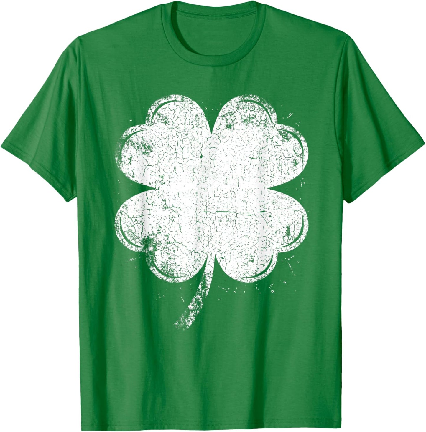 Retro Lucky Shamrock Funny St Patricks Day Men Women Kids T-Shirt - T-Shirt | Irish Green