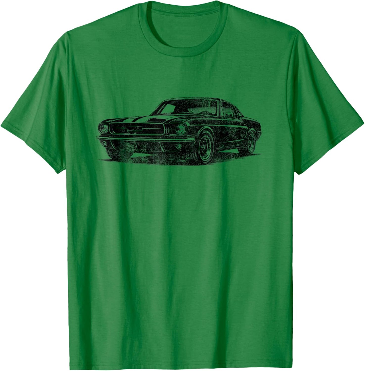 Classic American Muscle Car Retro Vintage 60s 70s Car Lover T-Shirt - T-Shirt | Irish Green