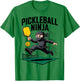 Funny Pickleball Ninja Dink Squad Pickleball Court Joke T-Shirt - T-Shirt | Irish Green