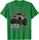 I Crushed 100 Days of School Camo Truck Boy 100 Days Smarter T-Shirt - T-Shirt | Irish Green