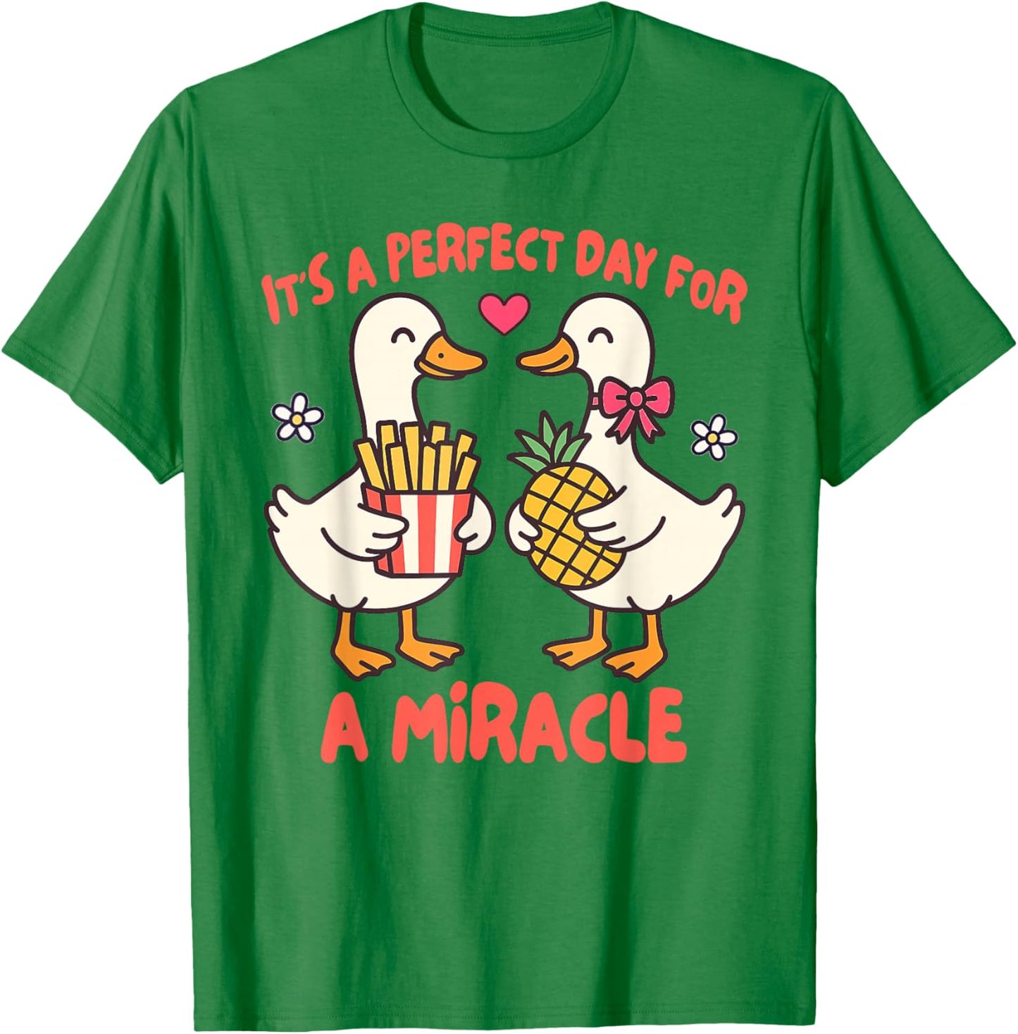 IVF Mom Dad Embryo Transfer Day It's A Day for A Miracle T-Shirt - T-Shirt | Irish Green
