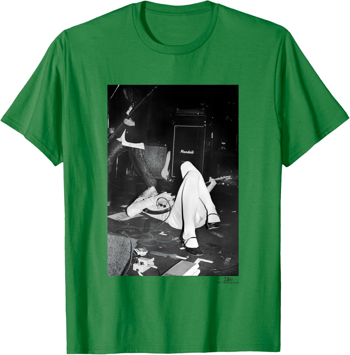 Hole Live Courtney Love Club Lingerie LA by Phil Nicholls T-Shirt - T-Shirt | Irish Green