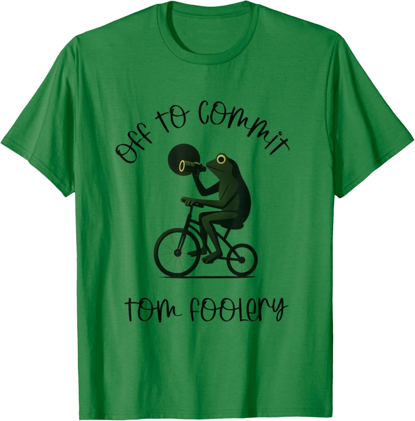 Funny Frog Wizard Off to Commit Tom Foolery eclips T-Shirt - T-Shirt | Irish Green