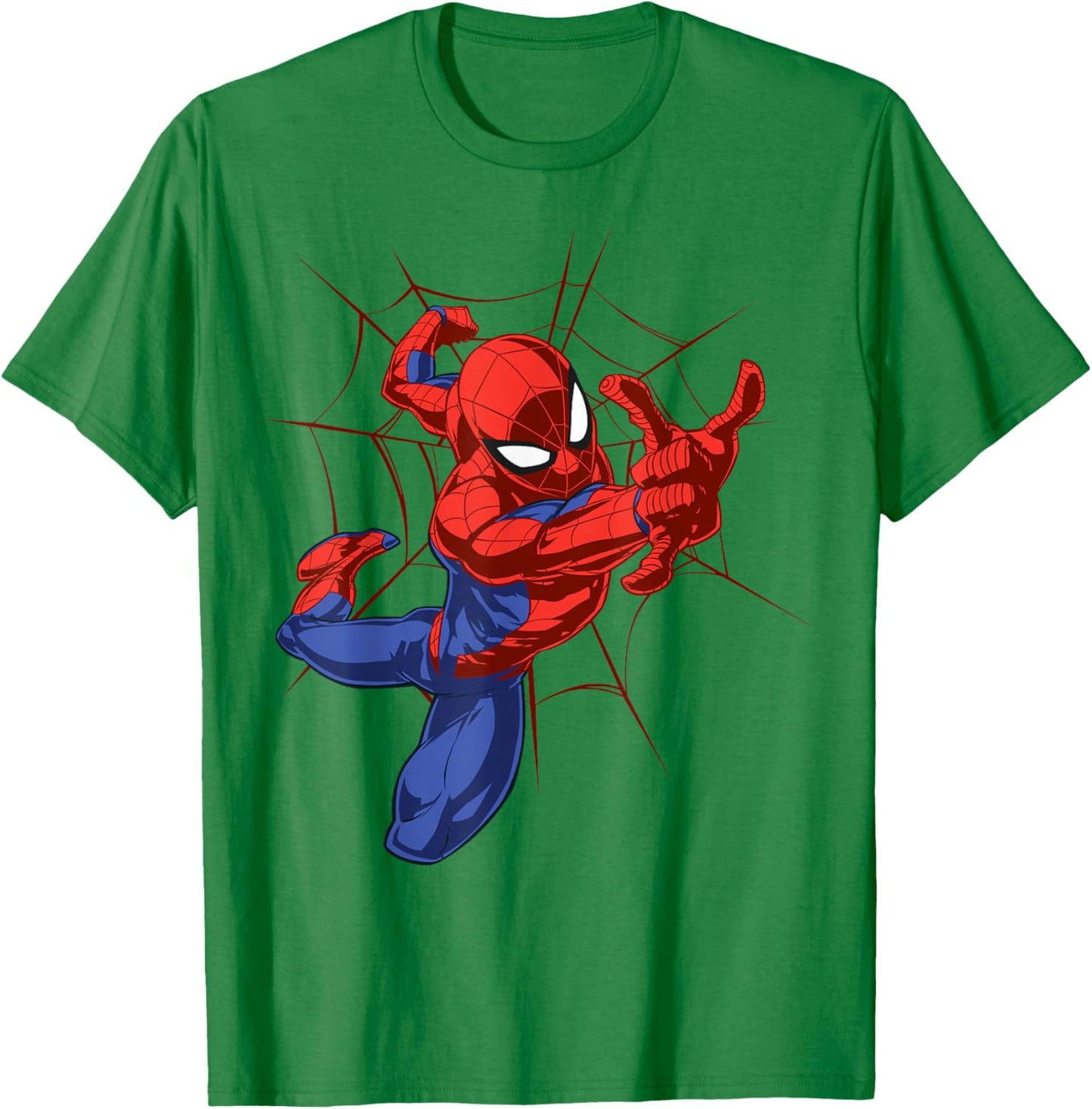 Marvel Comics Spider-Man Web Slinger Cool Action T-Shirt - T-Shirt | Irish Green