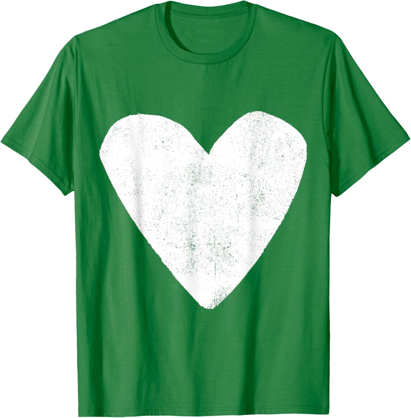 Love Heart White Color Light Blue T-Shirt - T-Shirt | Irish Green