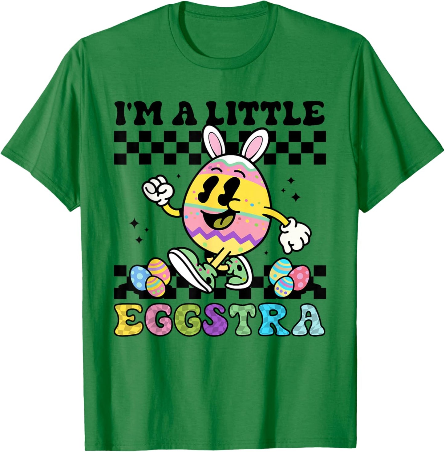 I'm A Little Eggstra Easter Day Meme Funny for Boys Girls T-Shirt - T-Shirt | Irish Green