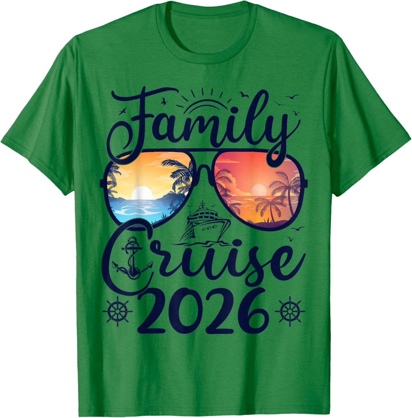 Family Cruise 2026 Summer Vacation Matching Family Cruise T-Shirt - T-Shirt | Irish Green