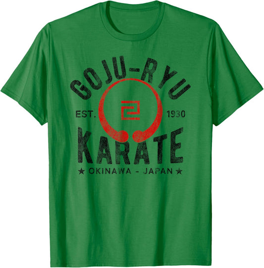 Goju Ryu Karate Do Martial Arts Japan Okinawa Vintage T-Shirt - T-Shirt | Irish Green
