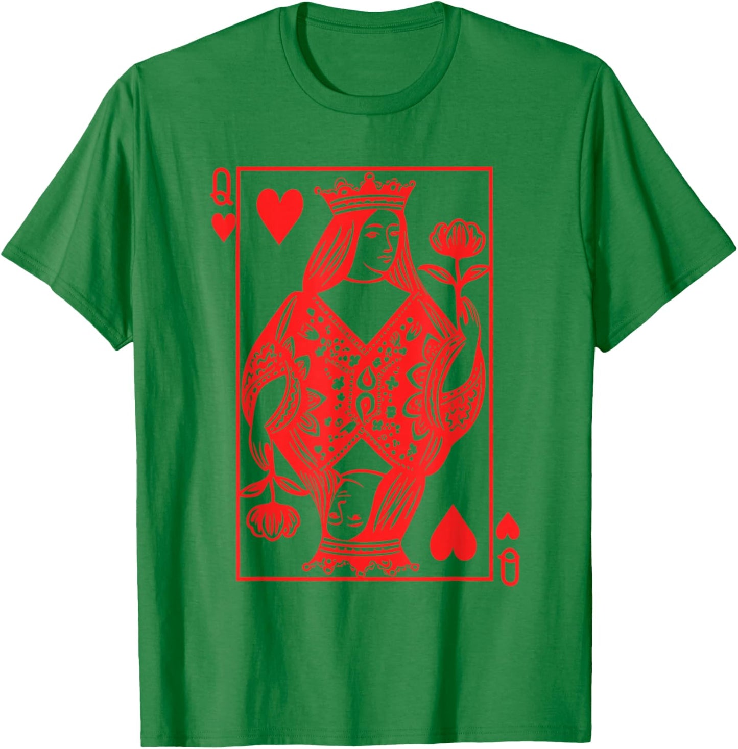 Queen of Hearts Girl Valentine Toddler Girls Valentine's Day T-Shirt - T-Shirt | Irish Green