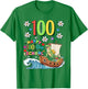 Happy 100th Day of School Design for Kids – 100 Days Smarter T-Shirt - T-Shirt | Irish Green