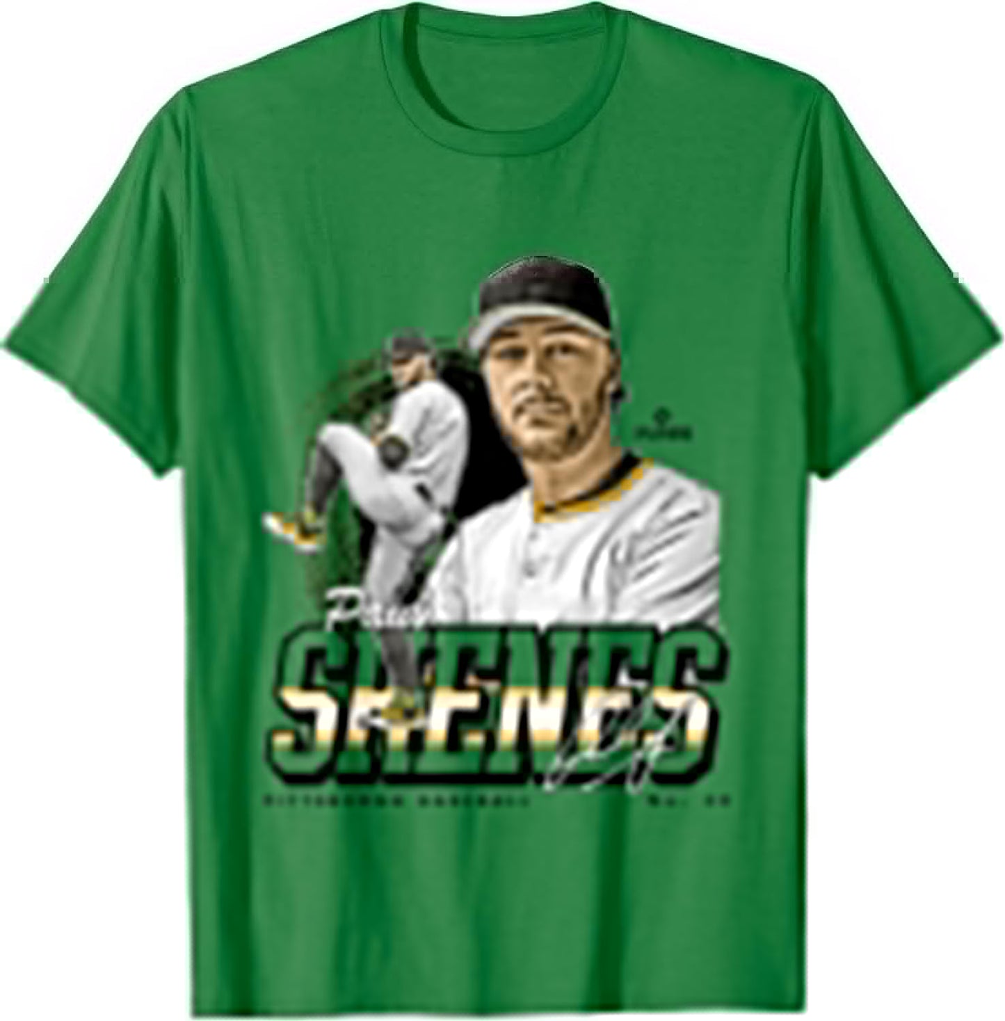 Paul Skenes | Pittsburgh MLB Baseball Players| MLBPSK302N T-Shirt - T-Shirt | Irish Green
