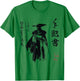 Ghost of Yotei Atsu Sketch Distressed Wanted Poster T-Shirt - T-Shirt | Irish Green