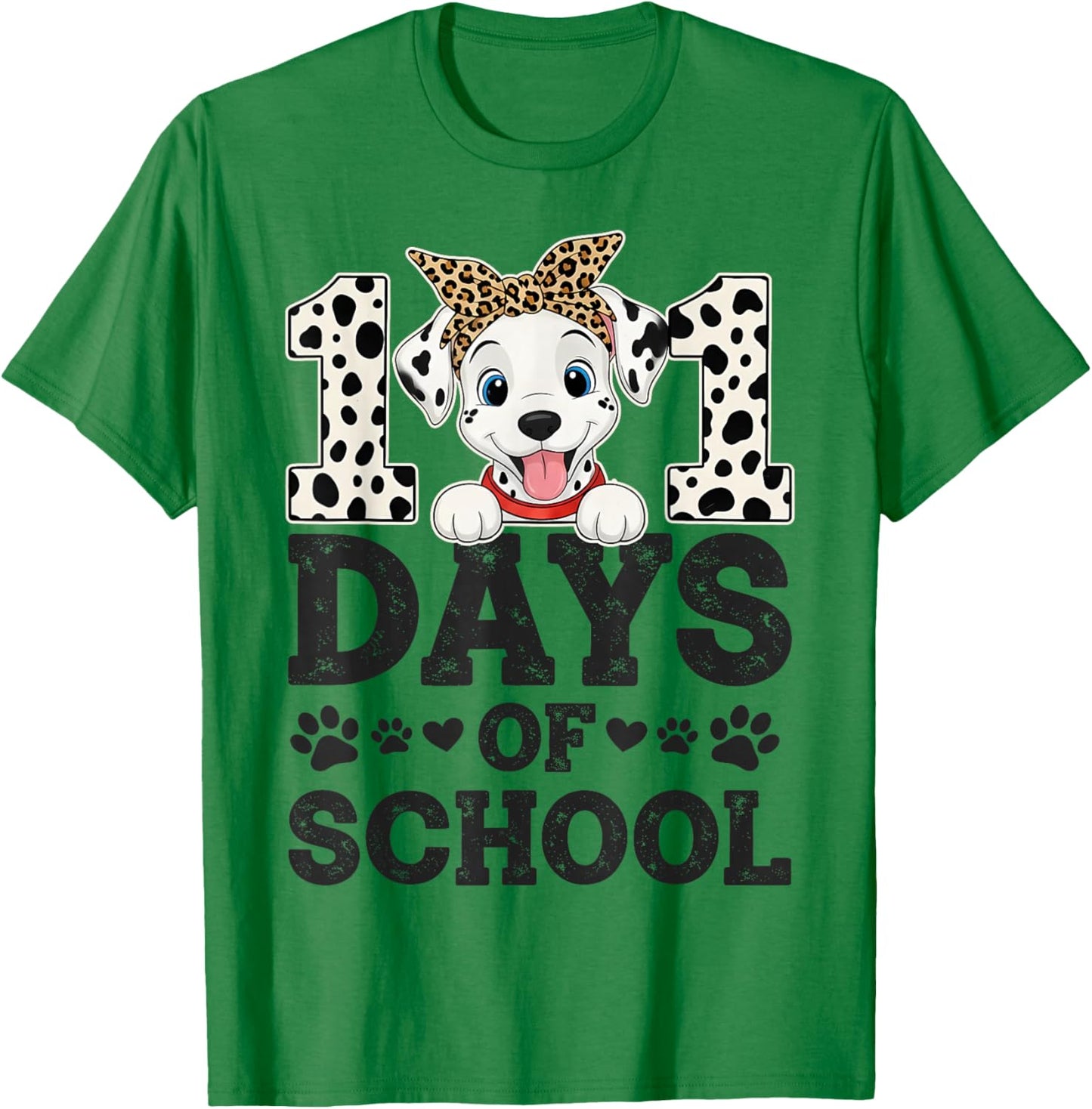 Happy 101 Days of School Funny Student Teacher Kids T-Shirt - T-Shirt | Irish Green